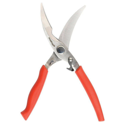 Mastrad Stainless Steel Poultry & Pizza Shears - Red