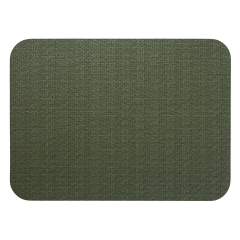 Bodrum Wicker Olive 13x18 Inch Oblong Placemats Set of 4
