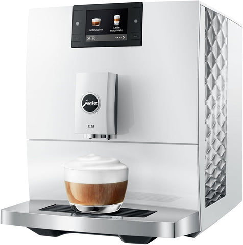 Jura C9 Coffee Machine - Piano White