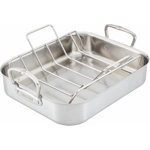 Hestan Provisions Large Classic SS Roaster w/rack (16.5x11.75"x3.5")