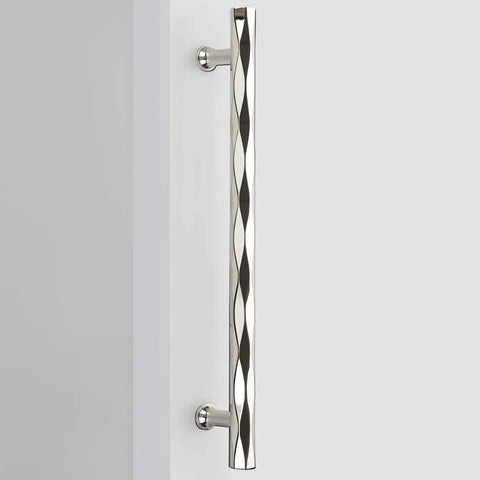 EMTEK TRIBECA APP PULL 12" US14 - POLISHED NICKEL