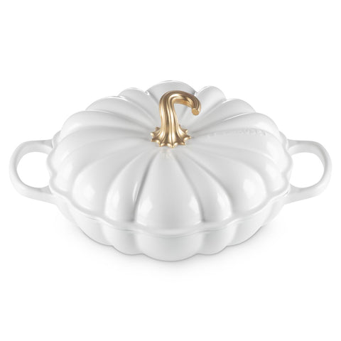 Le Creuset 2.75 qt. Signature Pumpkin Braiser - White