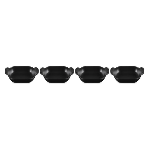 Le Creuset Gourmand Collection 0.3 QT Mini Rectangular Baker, Set of 4