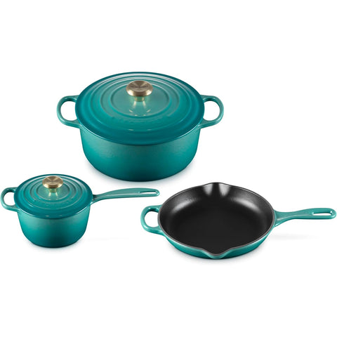 Le Creuset 5 Piece Signature Set - Riviera