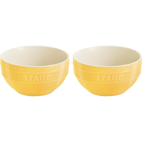 Staub Ceramic 2-Pc Large Universal Bowl Set - Citron