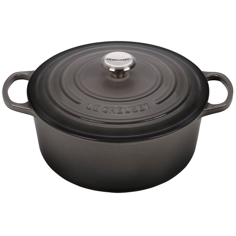 LE CREUSET 7.25-QUART ROUND DUTCH OVEN - OYSTER