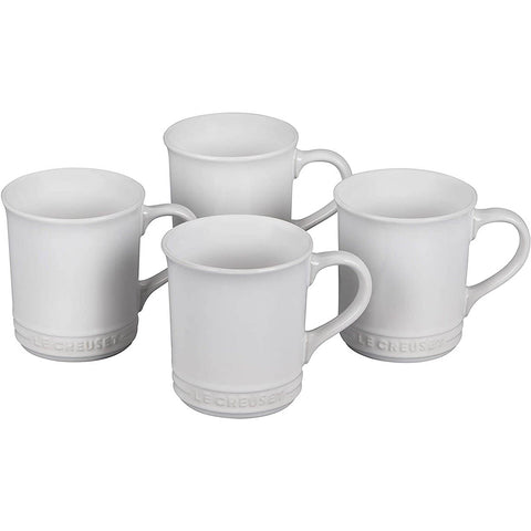 Le Creuset 14 oz. Set of 4 Mugs - White
