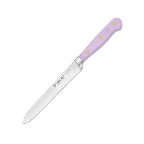 Wusthof Classic 5" Serrated Utility Knife - Purple Yam