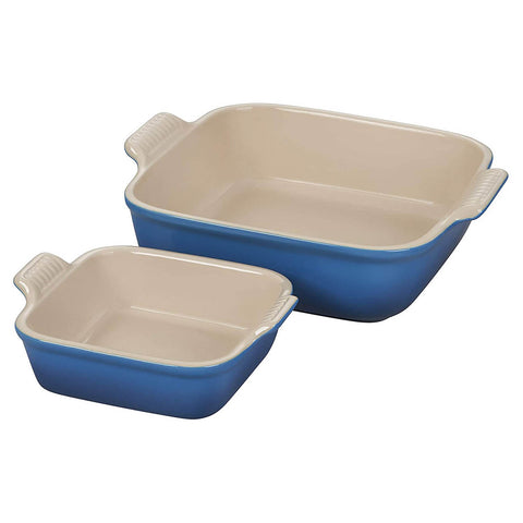 Le Creuset Heritage Set of 2 Square Dishes - Marseille