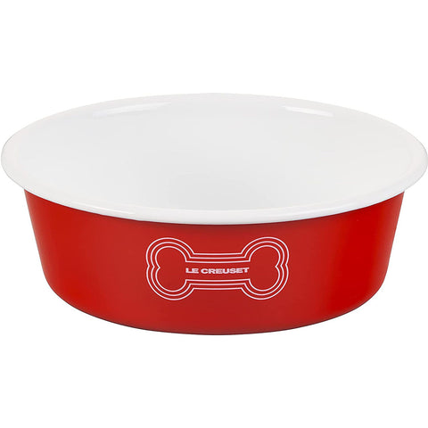 Le Creuset 6 cup Large Dog Bowl - Red