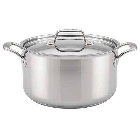 BREVILLE THERMAL PRO® CLAD STAINLESS STEEL 8-QUART COVERED STOCKPOT