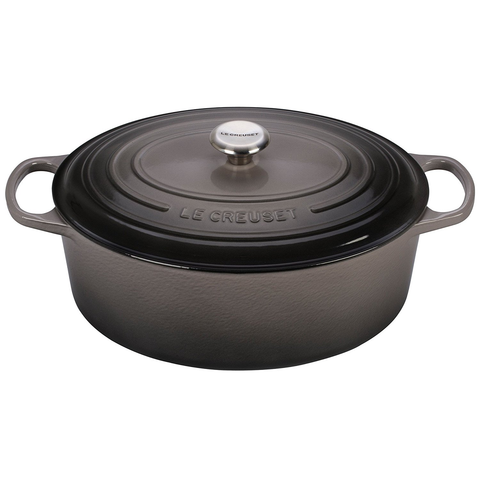 LE CREUSET 9.5-QUART OVAL DUTCH OVEN - OYSTER