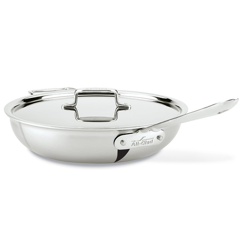 All-Clad D5 Stainless Brushed 4-Quart Weeknight Pan With Lid