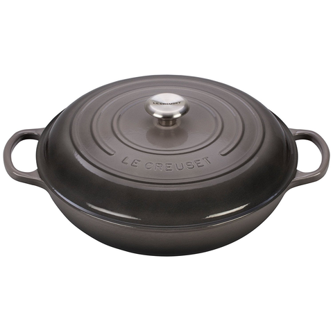 LE CREUSET 5-QUART BRAISER - OYSTER