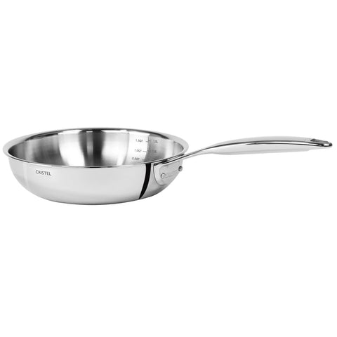 CRISTEL CASTEL PRO 7.5'' STAINLESS CHEF'S PANCRISTEL CASTEL PRO 8.0'' STAINLESS CHEF'S PAN