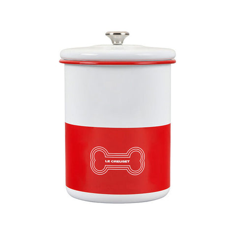 Le Creuset 4.25 qt. Treat Jar with Stainless Steel Knob - Red