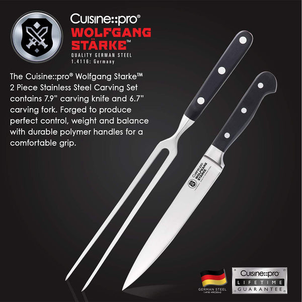 Carving Knife and Fork Set - Hammer & Tine - Carving Set