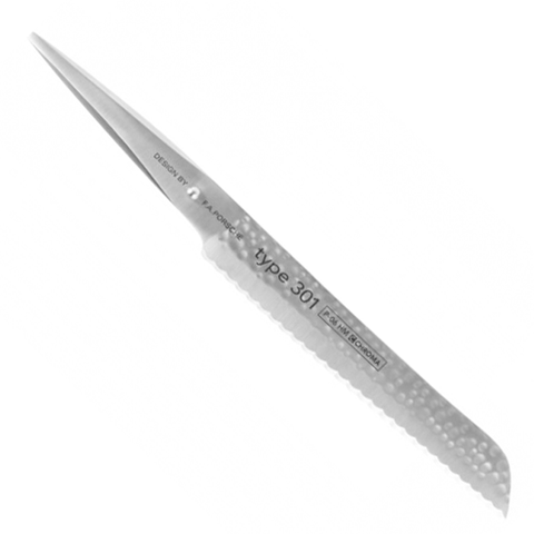 CHROMA TYPE 301 F.A. PORSCHE 8.5'' HAMMERED BREAD KNIFE