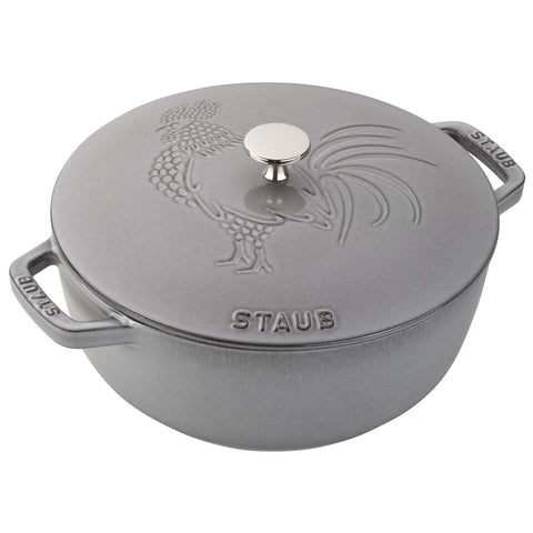 Staub Cast Iron 3.75-Quart Essential French Oven - Graphite Grey
