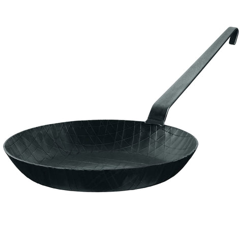 Rosle 17.7-Inch 1888 Frying Pan wrought-iron 11 in. high rim -welded handle