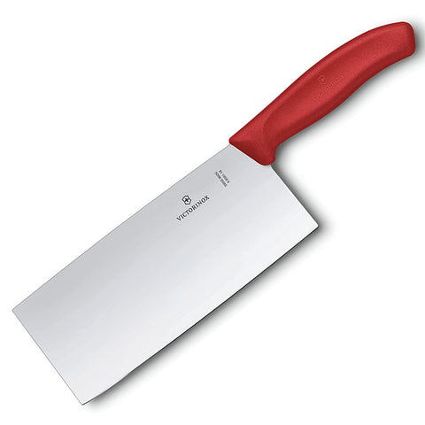 Victorinox Kitchen Swiss Classic Chef'S Cleaver 7" Red 6.8561.18G