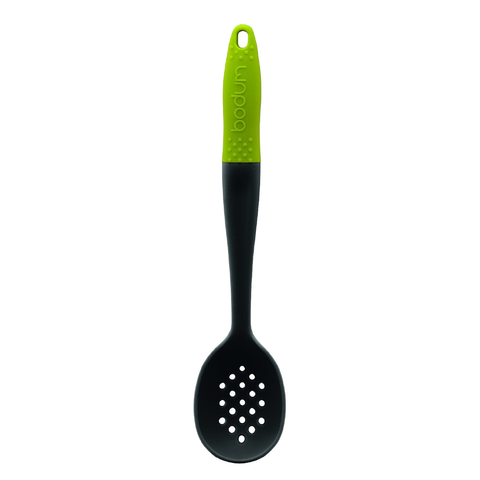 BODUM BISTRO SLOTTED SERVING SPOON - GREEN