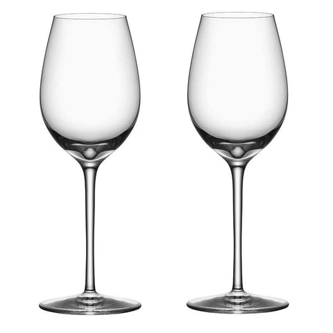 Orrefors Premier 10 oz. White Wine Stemware, Set of 2, 9 1/16" x 3 3/16", Clear