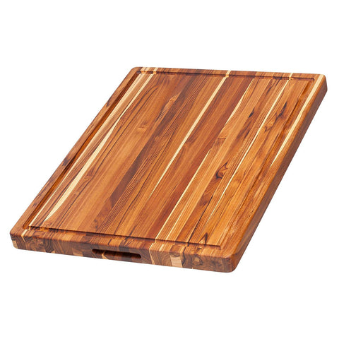 Teakhaus Cutting Board - Rectangle Board With Hand Grip And Juice Canal