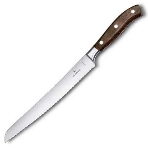 Victorinox Bread, Forged, 9" Curved, Serrated Blade, Wood