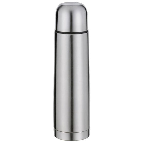 Cilio Bullet Insulated Stainless Steel Travel Bottle, 34-Ounce, Silver