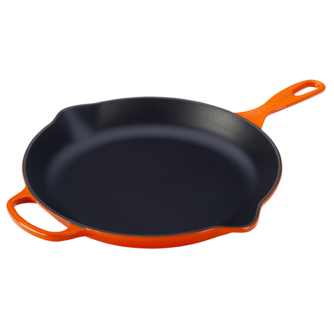 LE CREUSET 11.75'' SIGNATURE SKILLET - FLAME