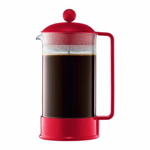 BODUM BRAZIL 8-CUP FRENCH PRESS - RED