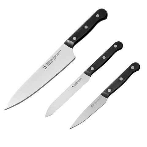 HENCKELS Everedge Solution Starter Knife Set, 3-pc, Black/Stainless Steel