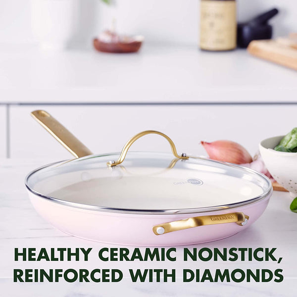 GreenPan Reserve Blush Healthy Ceramic Nonstick Cookware, Set of 10