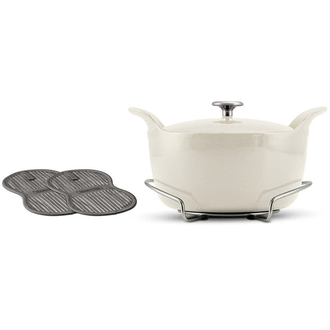 Tramontina Dutch Oven, 5.5 quart, Eggshell