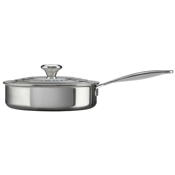 Le Creuset Stainless Steel Nonstick Saucepan with Lid, 3.5 Qt