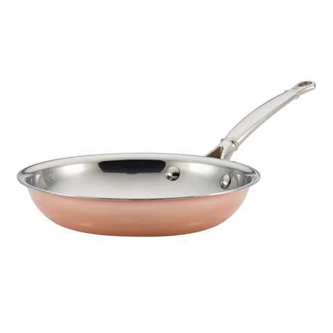 Ruffoni 30852 Symphonia Cupra Frying Pan, Stainless Steel, 6.25 Inch, Copper
