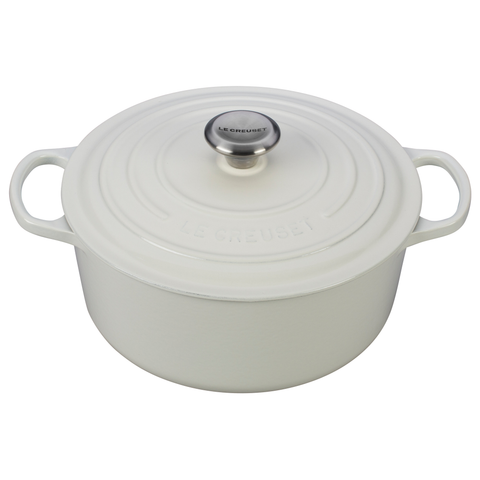 LE CREUSET 4.5-QUART ROUND DUTCH OVEN - WHITE