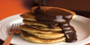 ALMOND PANCAKES WITH CHOCOLATE SAUCE