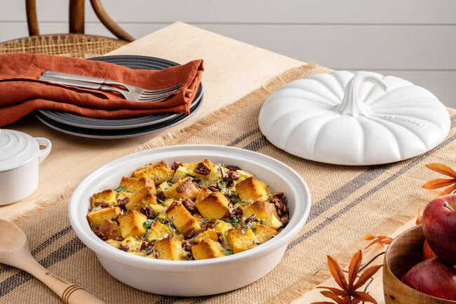 Cornbread Stuffing with Apples and Pecans