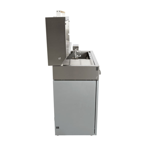 ZWILLING Flammkraft Model D Freestanding Natural Gas Grill - Light Grey