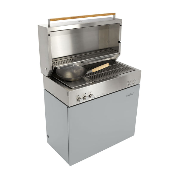 ZWILLING Flammkraft Model D Freestanding Natural Gas Grill - Light Grey