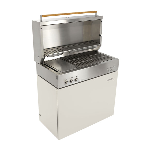 ZWILLING Flammkraft Model D Propane Gas Grill - Ivory White