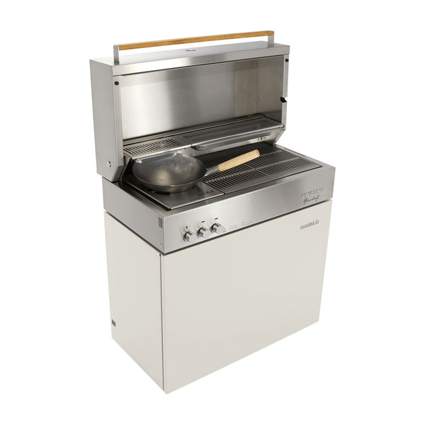 ZWILLING Flammkraft Model D Propane Gas Grill - Ivory White