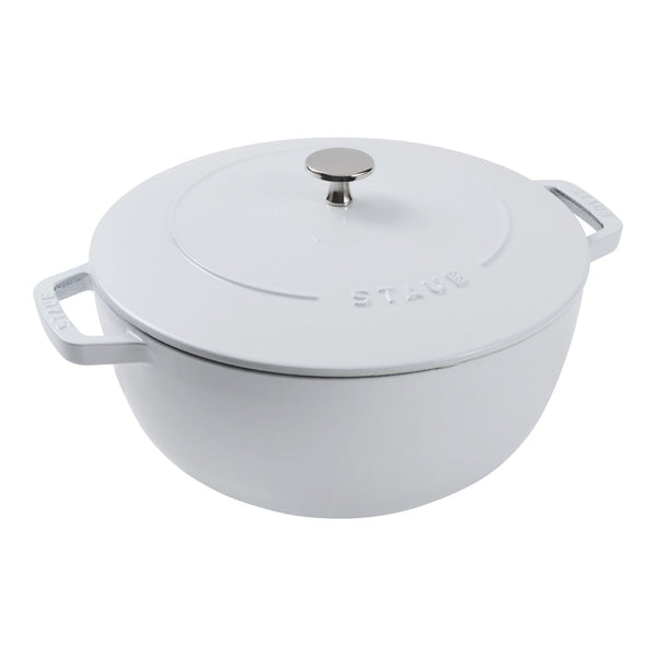 Staub Cast Iron 5-qt Essential French Oven - White