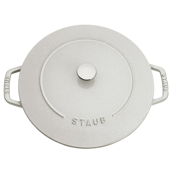 Staub Cast Iron - Specialty Shaped Dutch Ovens 5-qt Essential French Oven - White Truffle