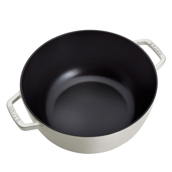 Staub Cast Iron - Specialty Shaped Dutch Ovens 5-qt Essential French Oven - White Truffle
