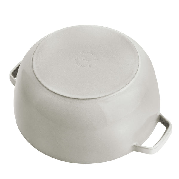 Staub Cast Iron - Specialty Shaped Dutch Ovens 5-qt Essential French Oven - White Truffle