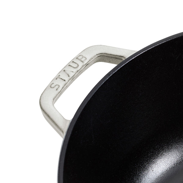 Staub Cast Iron - Specialty Shaped Dutch Ovens 5-qt Essential French Oven - White Truffle