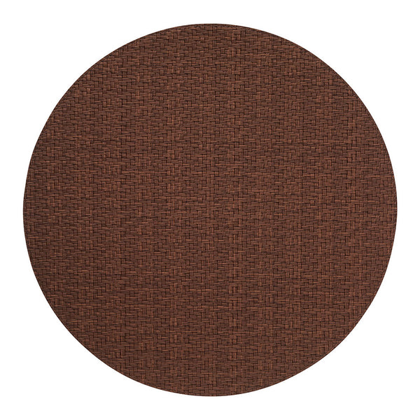 Bodrum Wicker Chocolate 15 Inch Round Placemats Set of 4